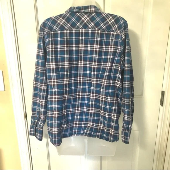 L.L. Bean Long Sleeve Plaid Flannel Size Large - Picture 2 of 8
